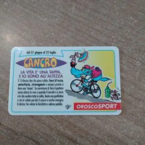 Lupo Alberto Card Tessera Vintage Oroscopo oroscoSport Cancro