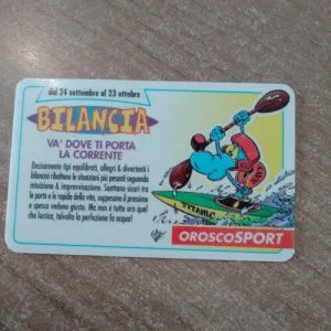 Lupo Alberto Card Tessera Vintage Oroscopo oroscoSport Bilancia
