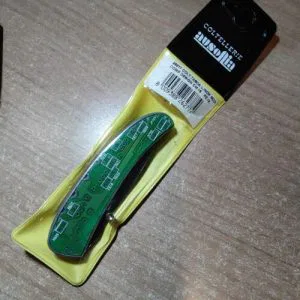 Coltellerie Ausonia Coltello Tasca Lama Inox Manico Design Circuito 15 Cm