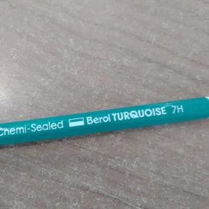 1 matita 7H BEROL TURQUOISE draughting pencil disegno BRITAIN