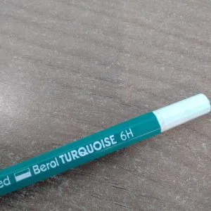 1 matita 6H BEROL TURQUOISE draughting pencil disegno BRITAIN