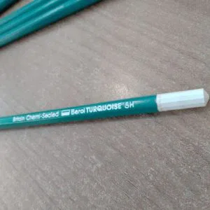 1 matita 5H BEROL TURQUOISE draughting pencil disegno BRITAIN