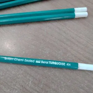 1 matita 4H BEROL TURQUOISE draughting pencil disegno BRITAIN