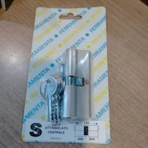 ISEO - Cilindro Centrale Sagomato Ottonato Nikelato S 80-40-40 404002015