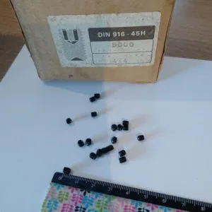 Grani DIN 916  45 H  bruniti 4 X 4 25 PEZZI NUOVI minuteria