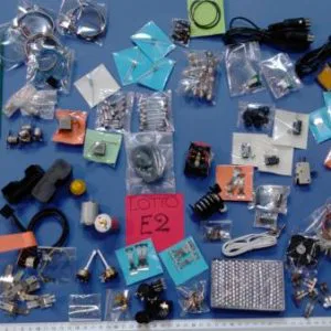 E2 Lotto Stock Minuteria Ricambistica Materiale Elettrico Elettronico assortito