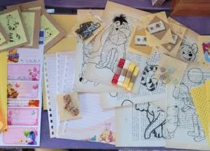 AJ3) LOTTO SCRAPBOOKING Winnie the Pooh  Card Making art journaling Stickers