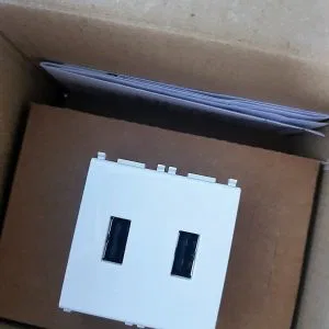 VIMAR 14293 - VIW 14293 - Unità di alimentazione USB 5V 1A - Bianco 2 uscite new