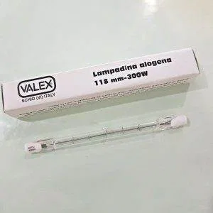 LAMPADA ALOGENA LINEARE TUGSTENO 300W VALEX 230V 50HZ ORIZZONTALE FARETTO