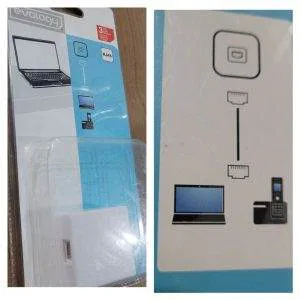 evology 214 RJ45 PRESA MURALE BIANCA PC TELEFONO