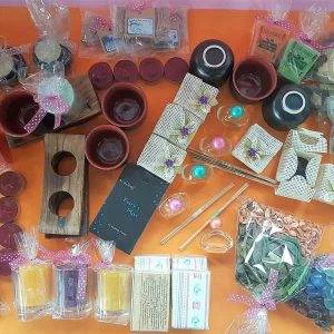 LOTTO AMBIENTE (COD.K3) Ceramica Fiori Secchi Legno Candele Incensi e Sapone