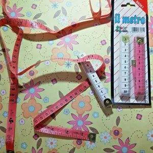 2 Metro sarto morbido 150 cm cucito sartoria metro da sarta doppio (2 pezzi)