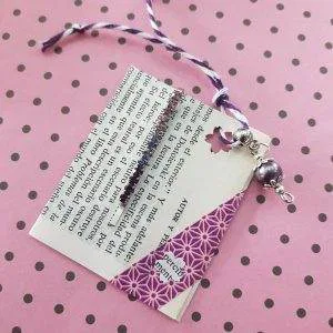 Hope Infinity molletta capelli charm segnalibro hand made idea regalo (cod.05)