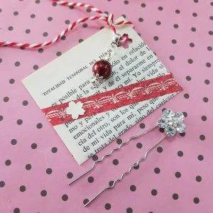 Hope Infinity molletta capelli forcina segnalibro hand made idea regalo cod.06