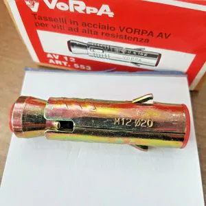 1 Tassello in Acciaio solo Corpo VORPA AV 12 Ø20 L.75 mm M12  art.553