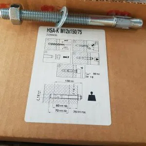 HILTI 1 PZ. Tassello acciaio espansione  HSA-K  M12 X 150/75  ART.229935