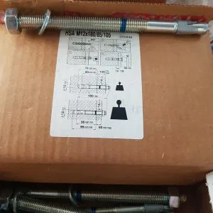 HILTI 1 PZ. Tassello acciaio espansione  HSA  M12 X 180/85/105  ART.255848