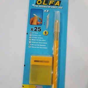 OLFA AK-1 COLTELLI PER LAVORI ARTISTICI 25 LAME BLADES 6MM CUTTER TAGLIERINO