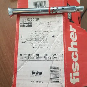 1 PZ TASSELLO ACCIAIO  FISCHER FH 12/50 SK  ESAGONALE 5MM D.12mm ART.45081