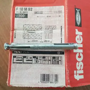 1 PZ TASSELLO ACCIAIO  FISCHER F 10 M 92  D.10mm ART.88672