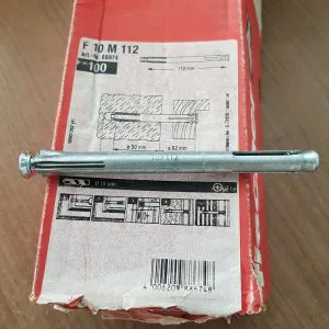 1 PZ TASSELLO ACCIAIO  FISCHER F 10 M 112  D.10mm ART.88674