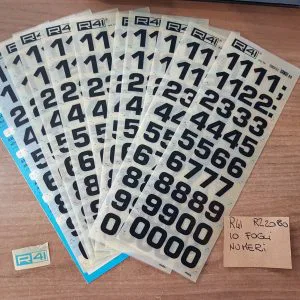 RZ20 80 mm.20 EUROSTILE R41 trasferibili 10 fogli 25X8,5 raro VINTAGE NUMERI