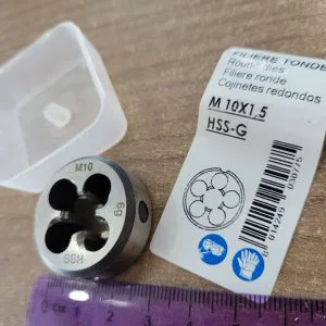 FILIERA TONDA M 10 x 1,5 HSS G nuova 8014249030775