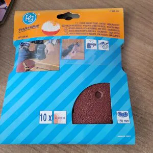 PG ART.349.99 CONF.10 FOGLI DISCHI ABRASIVI 150MM 40-80-120-240 resinata velcro