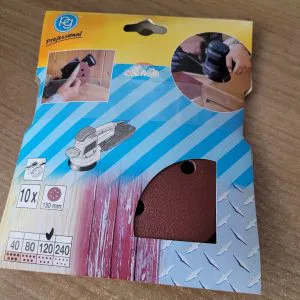 PG ART.349.97 CONF.10 FOGLI DISCHI ABRASIVI 150MM 120 resinata velcro