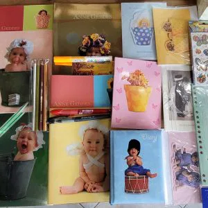 V137 ANNE GEDDES Lotto scuola cartoleria cancelleria IDEA REGALO CWR TRATTO UNI