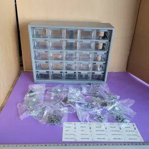 CASSETTIERA PER MINUTERIA 25 CASSETTI FERRAMENTA BIGIOTTERIA HOBBY VITERIA