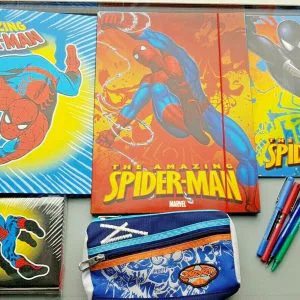 V68 SPIDERMAN SEVEN PILOT   Lotto scuola cartoleria cancelleria IDEA REGALO