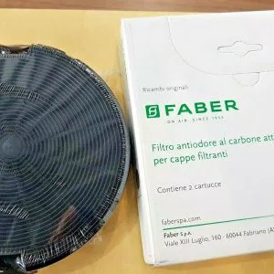 COPPIA FILTRI CAPPA originali FABER 150mm 112.0067.944 cartucce carboni attivi