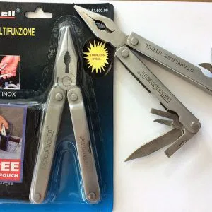 PINZA MULTIUSO MULTIFUNZIONE einhell inox 12 usi con fodera coltello cacciavite