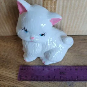 gattino in ceramica decorazione bomboniera idea regalo lotteria party gatto