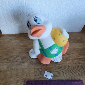 A) papera in terracotta salvadanaio decorazione idea regalo lotteria party