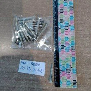 WF17) Viti x Legno Restauro Mobili smi 3x25 ferro uni 702 piatta taglio 25pz