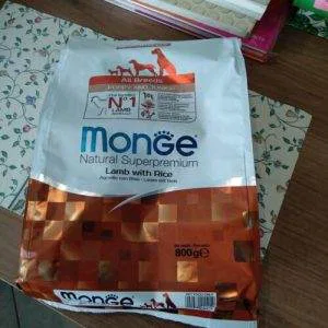 Monge Natural Superpremium Puppy & Junior Agnello Riso Cuccioli Crocchette 800 g