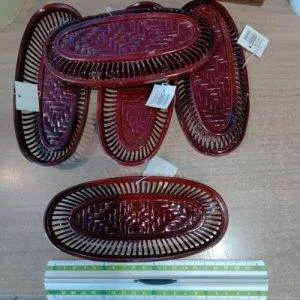 Lotto Stock Cestini Plastica Ovali Vassoi Idea Rivendita Confezione Regalo