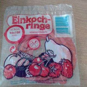Einkoch Ringe Kit 10 Guarnizioni x Vasetto Conserve ø 10 Gomma 94x108