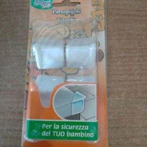 Bravo Kids Paraspigoli Sicurezza Bianchi Bambini 4 Pezzi Colore Bianco