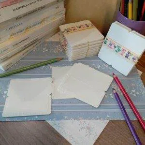 Cartoncini Segnaposto Anna Lavorato 10 Pz Hobby Creativi Gift Segna Posto Tavolo