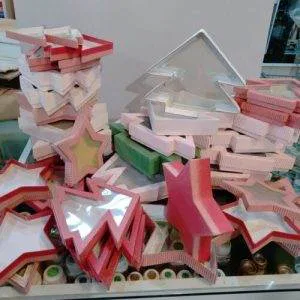 Lotto Scatole Cartoncino Natale Albero Stella II SCELTA