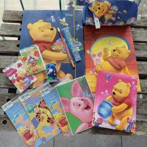 V152 WINNIE THE POOH Lotto scuola cartoleria DIARIO BIGLIETTI AUGURI IDEA REGALO