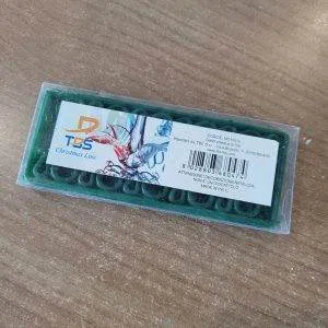 100 gancetti VERDI PLASTICA per decorazioni natalizie palline albero Natale