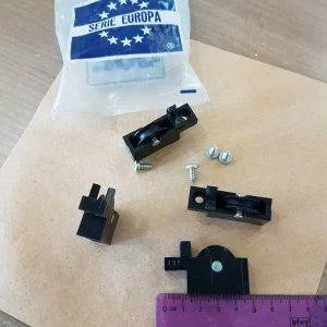 4 carrucole NERO serie europa ferramenta bricolage modellismo carrucola SC2