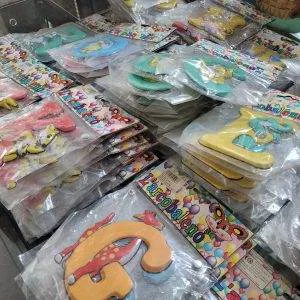 LOTTO LETTERE INIZIALI BAMBINI ANIMALI COMPONIBILI IDEA RIVENDITA STOCK NEGOZIO