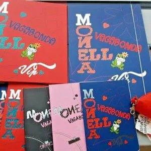 V8  stock lotto monella vagabonda scuola cartoleria cancelleria diario quaderni