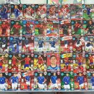 50 cards EURO 2016 Adrenalync (lotto n.1) collezione calcio europei FRANCE