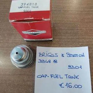 Briggs & Stratton 394818 CAP FUEL TANK 9301 ORIGINALE coperchio tappo ricambio